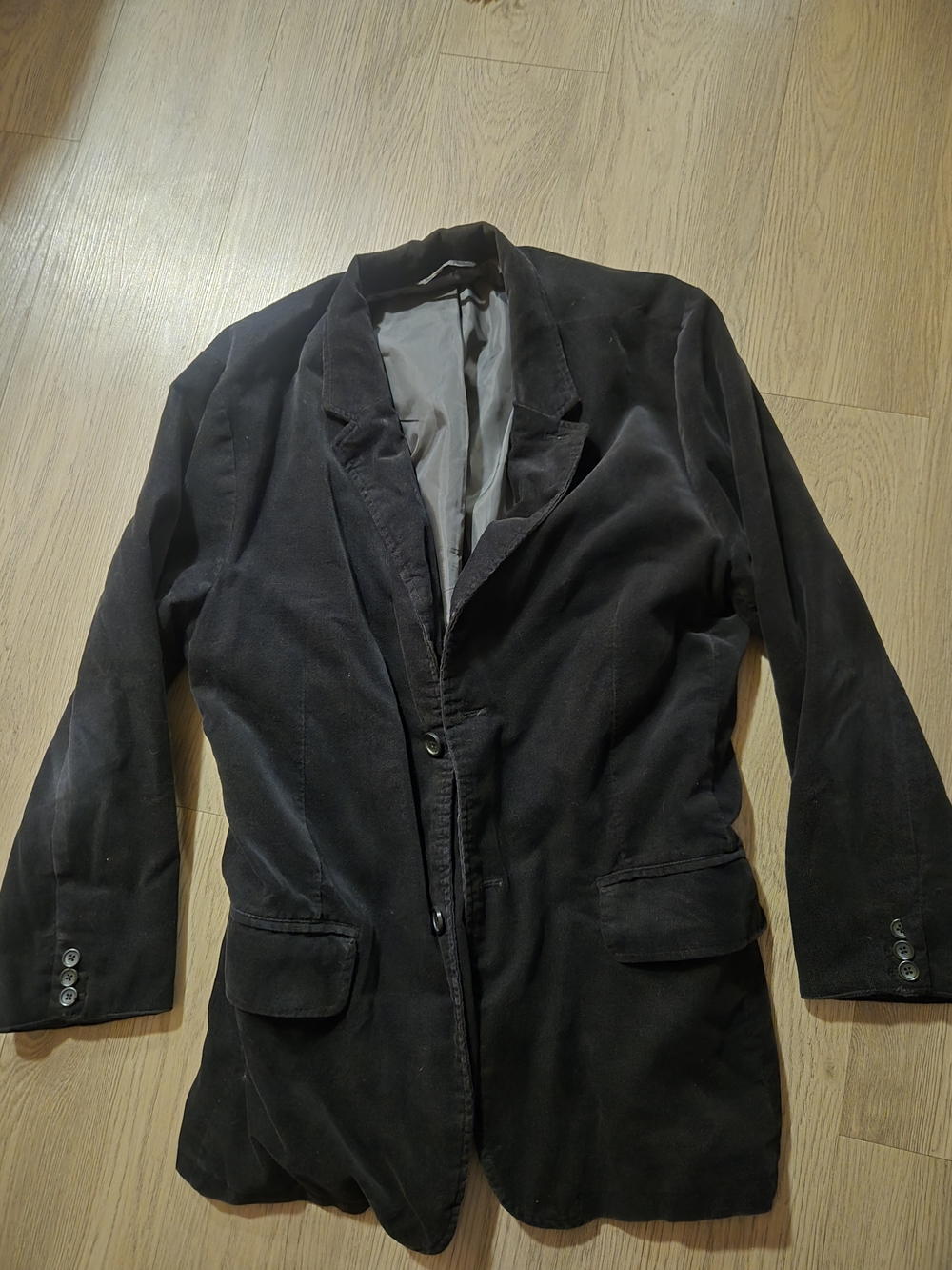 GAP Vintage Black Corduroy Blazer Jacket Men's Size XL 100% Cotton Holiday 06